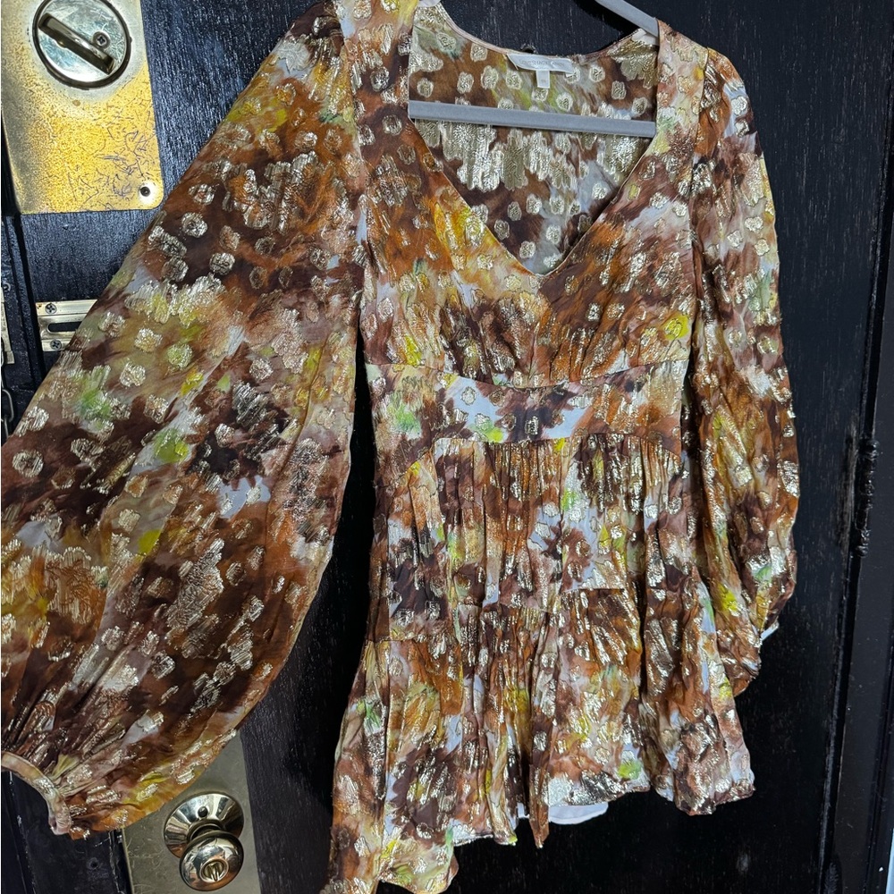LoveShackFancy Multicolor Floral dress